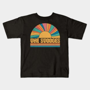 Graphic Stooges Name Distressed Birthday Vintage Style Kids T-Shirt